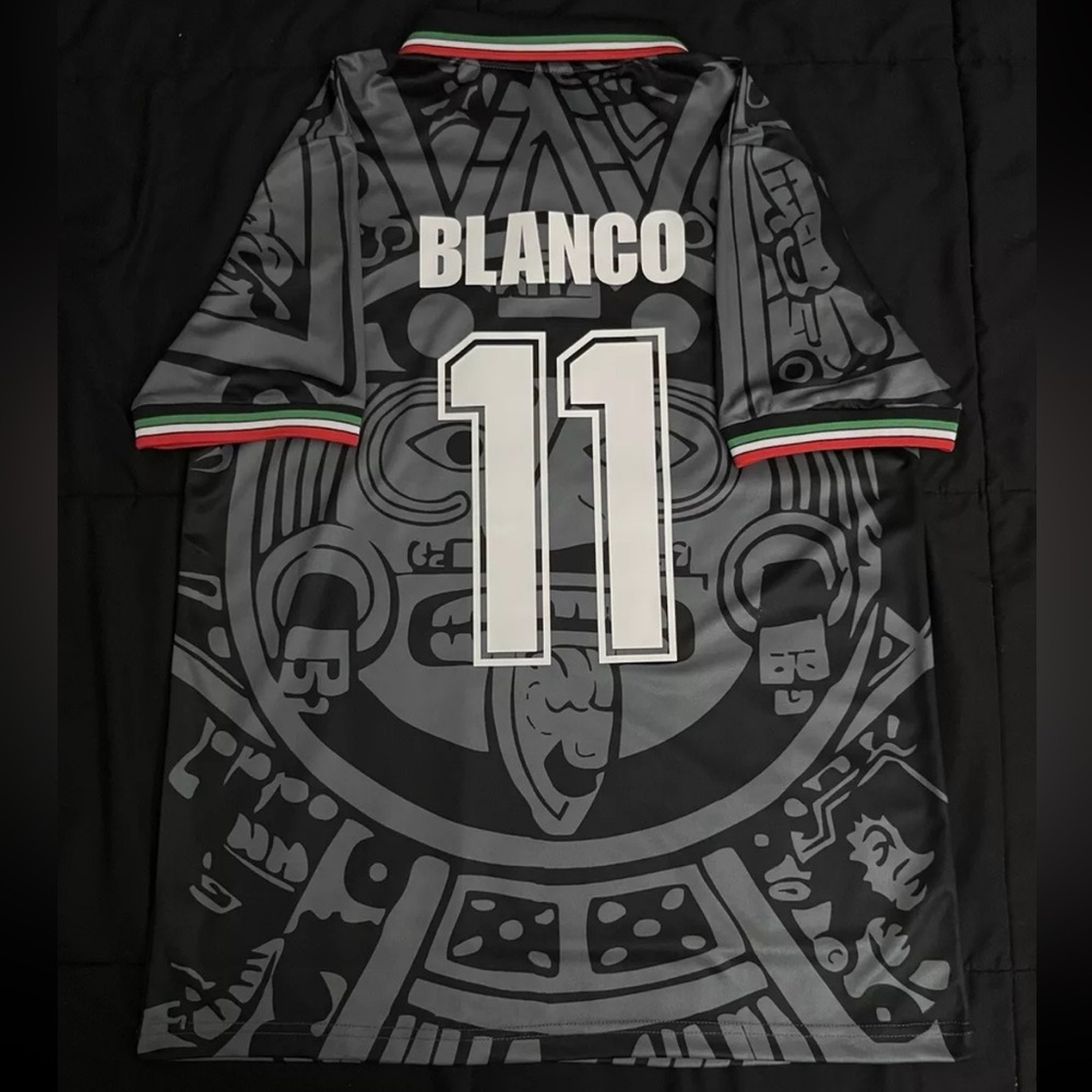 Blanco #11 Mexico M-XL World Cup 1998 Away Black Jersey
